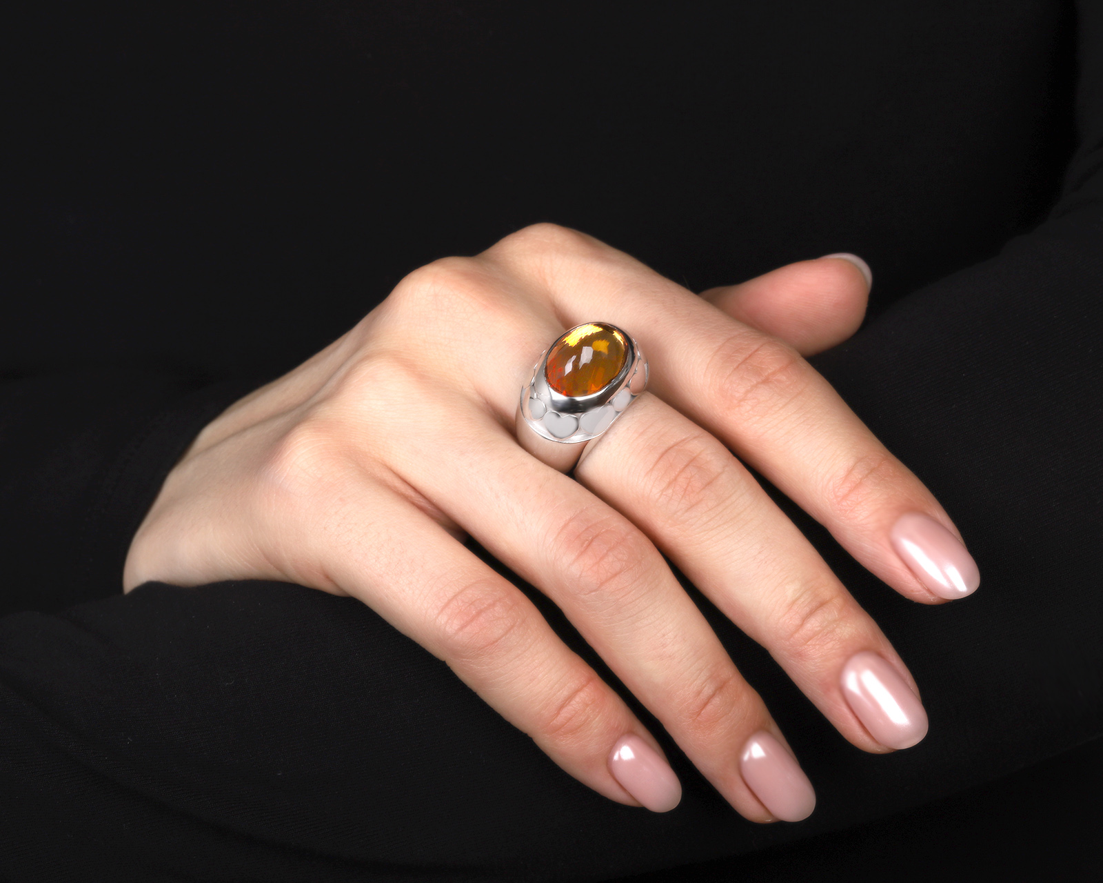 Оригинальное золотое кольцо с цитрином 8.50ct Chopard