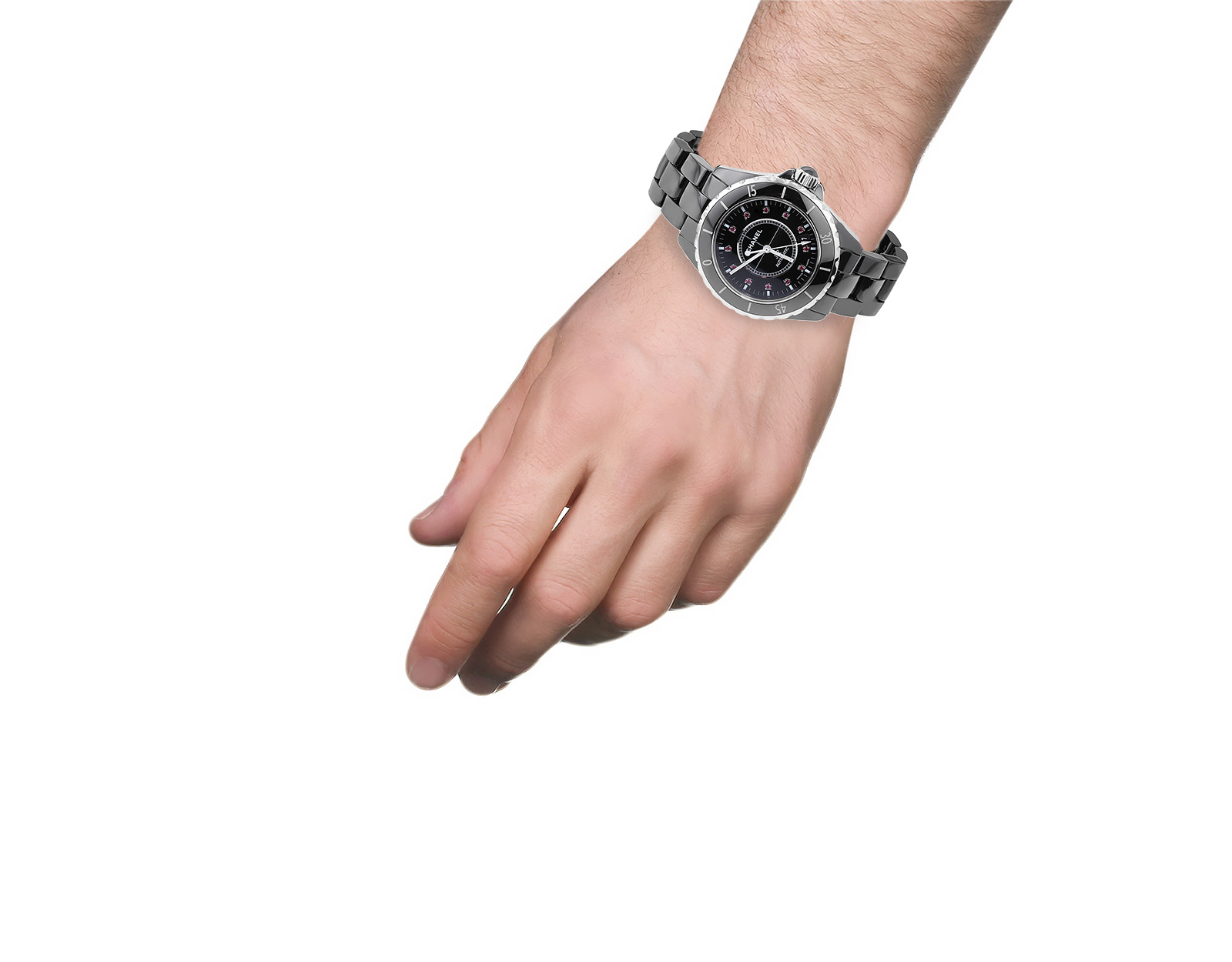 Оригинальные стальные часы Chanel J12 Automatic