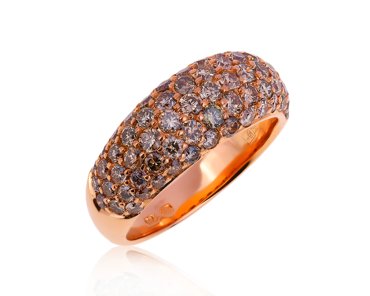 Оригинальное золотое кольцо с бриллиантами 1.67ct Gianni Lazzaro