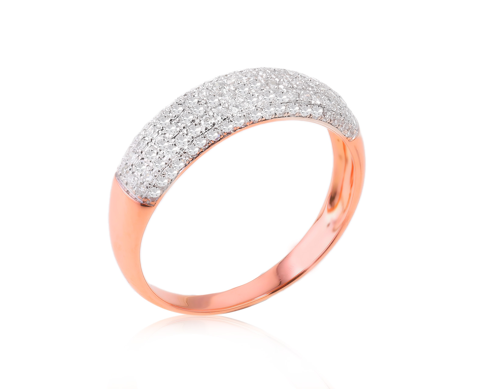 Золотое кольцо с бриллиантами 0.57ct
