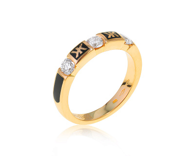 Оригинальное золотое кольцо с бриллиантами 0.48ct Korloff 140524/1