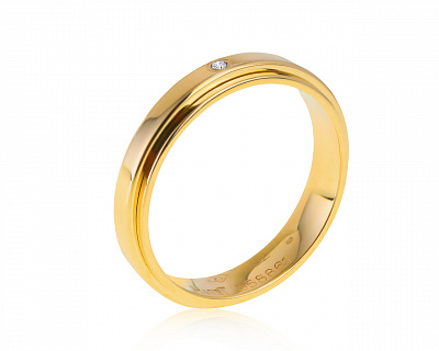Оригинальное золотое кольцо с бриллиантом 0.02ct Piaget Possession 140621/14