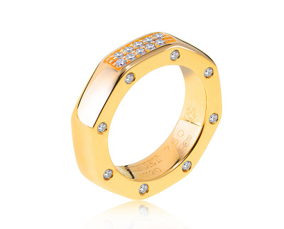 Оригинальное золотое кольцо с бриллиантами 0.40ct Audemars Piguet Royal Oak Piguet 080921/6