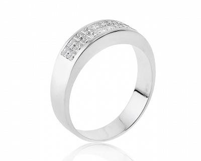 Солидное золотое кольцо с бриллиантами 0.95ct 280421/19