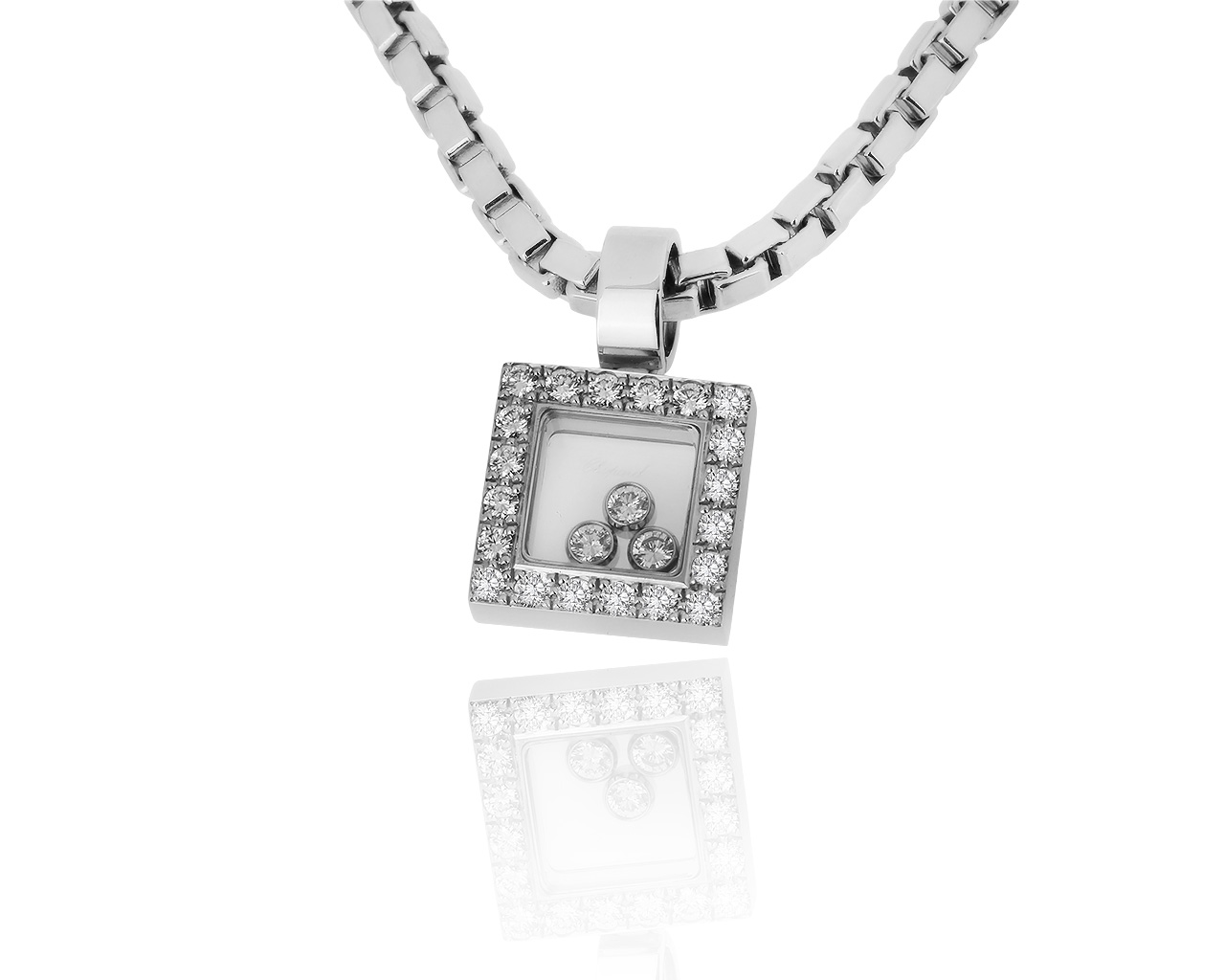 Оригинальный золотой кулон с бриллиантами 0.37ct Chopard 151219/13