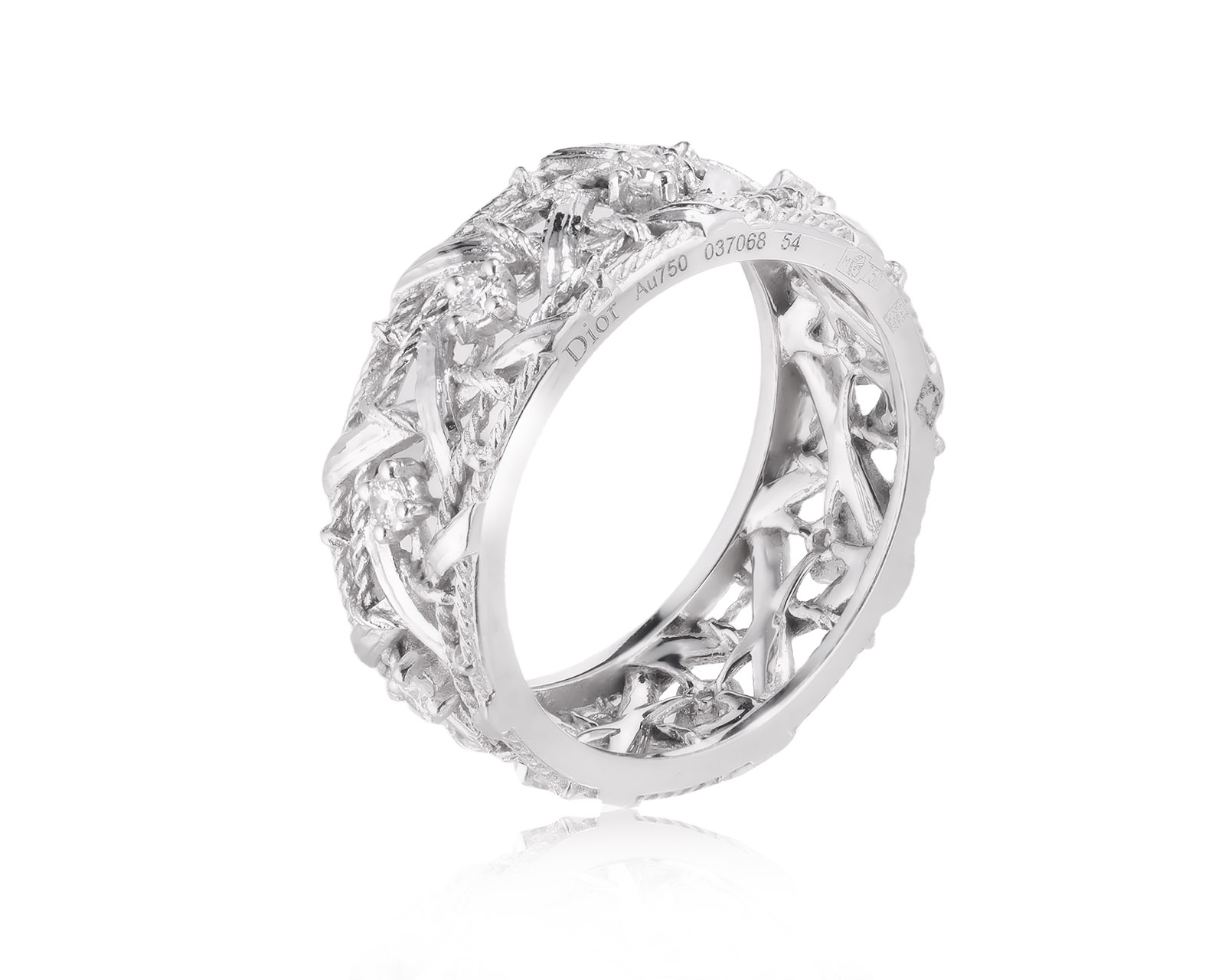 Оригинальное золотое кольцо с бриллиантами 0.27ct Dior My Dior