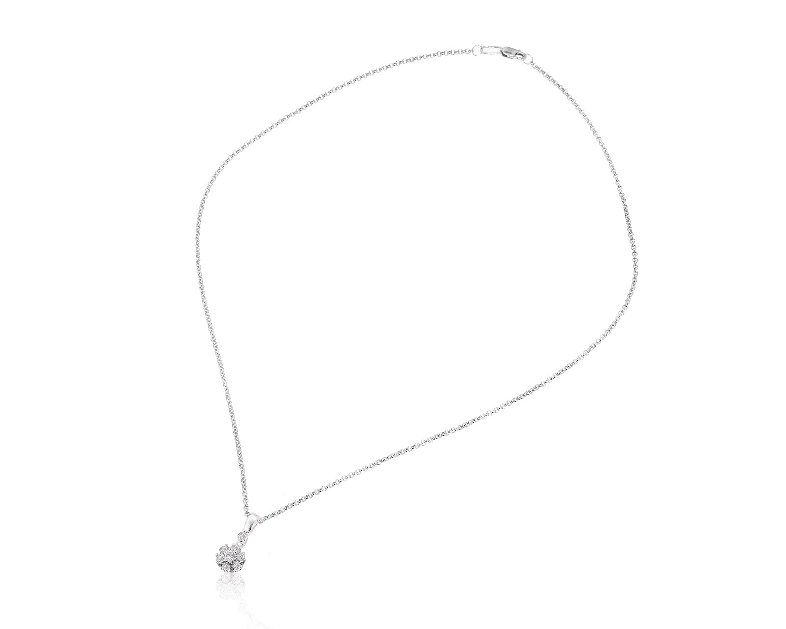 Итальянский золотой кулон с бриллиантами 0.43ct