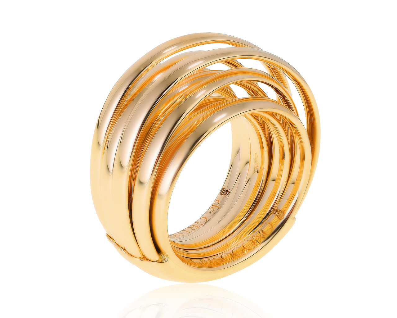 Оригинальное золотое кольцо De Grisogono Allegra 300321/4