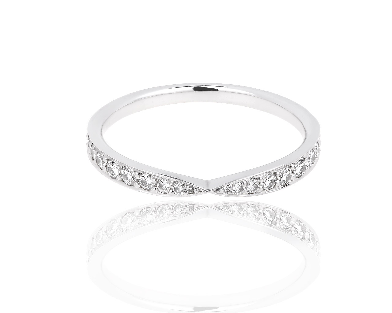 Платиновое кольцо с бриллиантами 0.23ct Tiffany&Co Harmony