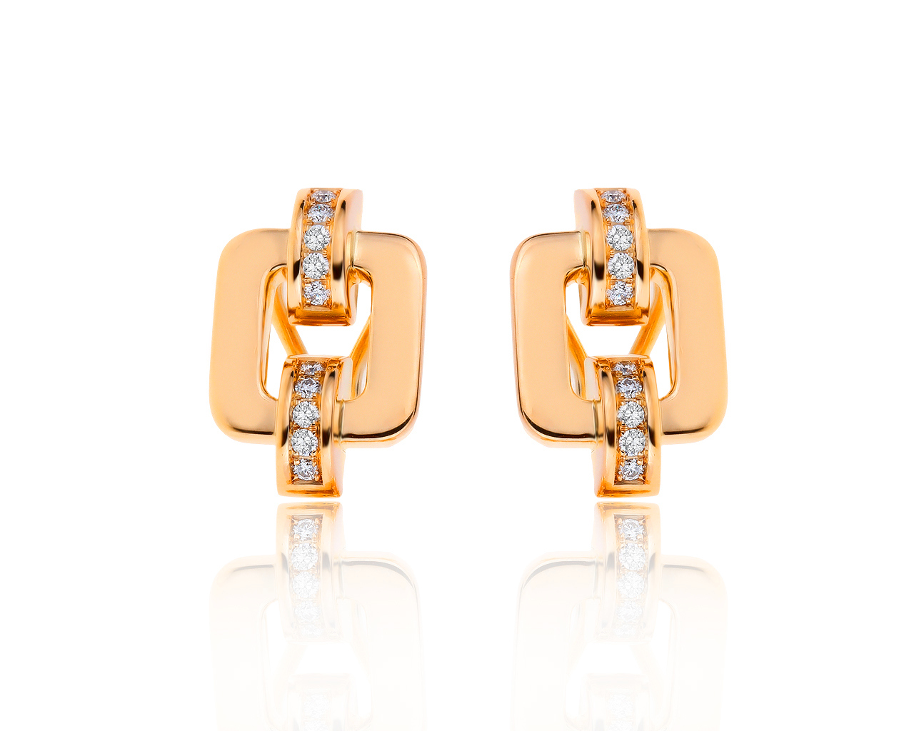 Оригинальные золотые серьги с бриллиантами 0.30ct Chopard 261219/4