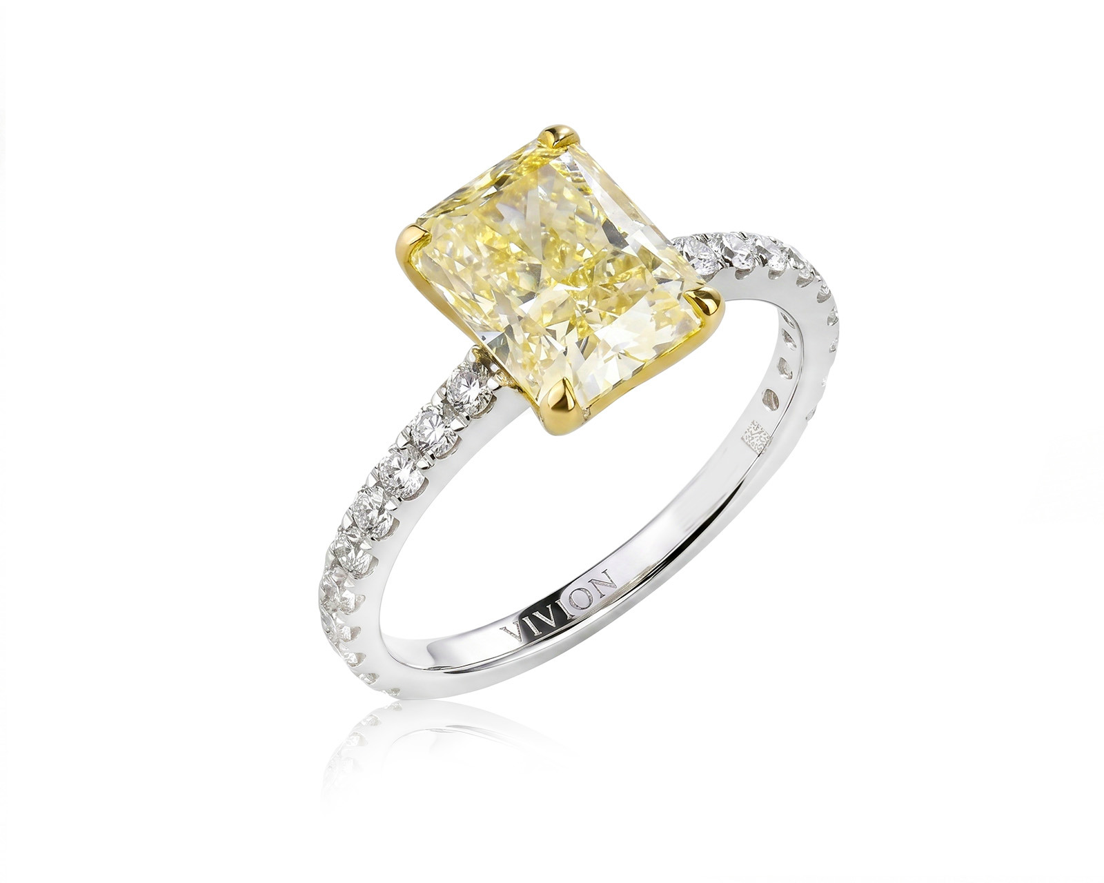 Оригинальное золотое кольцо с бриллиантами 2.55ct La Vivion 240126/4