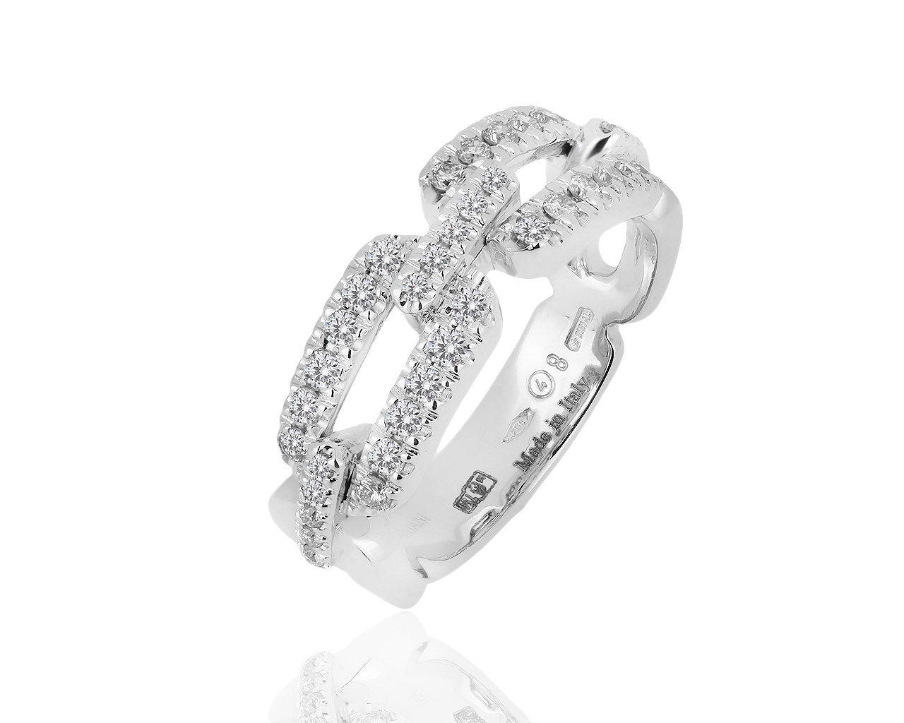 Оригинальное золотое кольцо с бриллиантами 0.45ct Damiani 200219/8