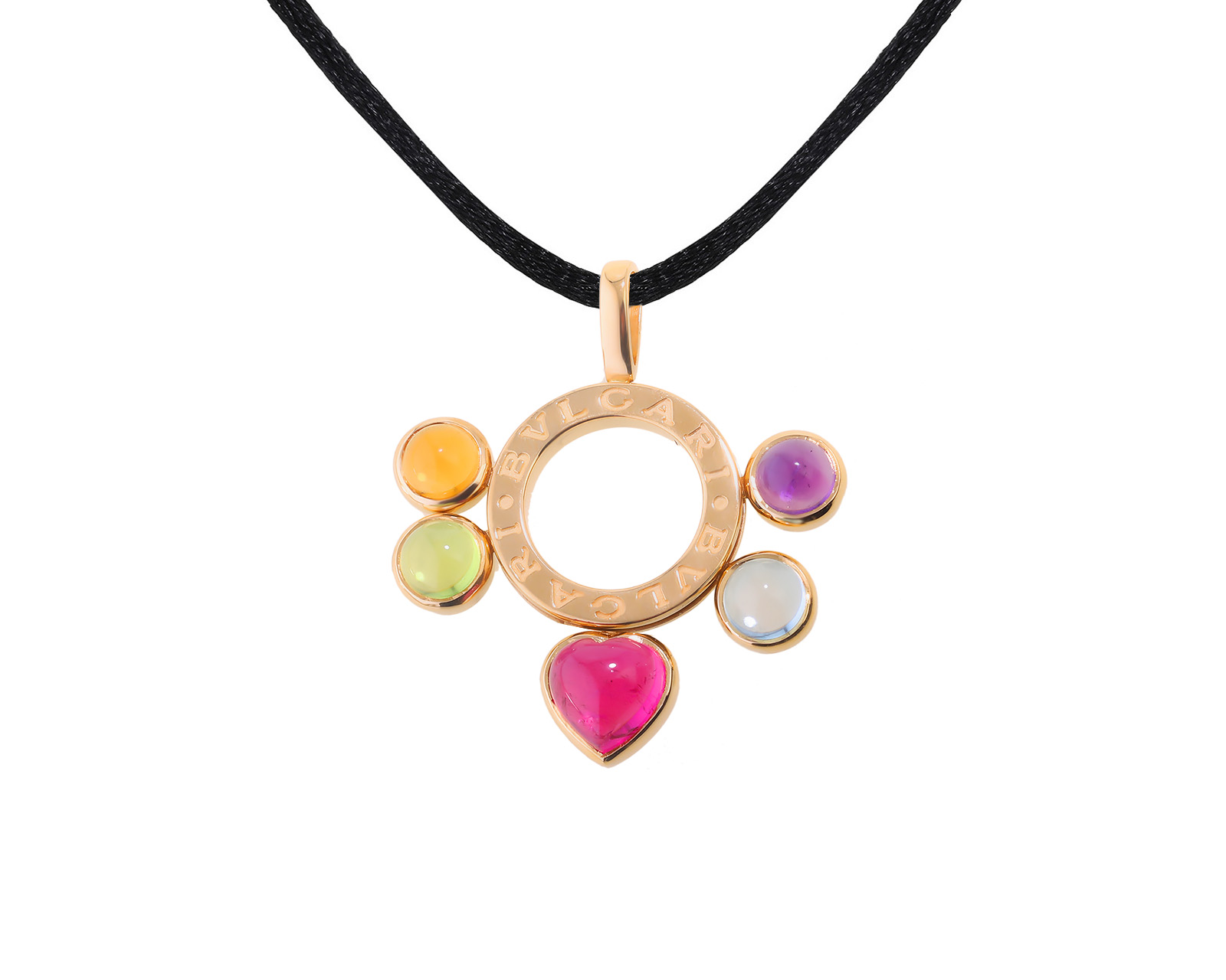 Оригинальный золотой кулон Bvlgari Allegra 010822/28