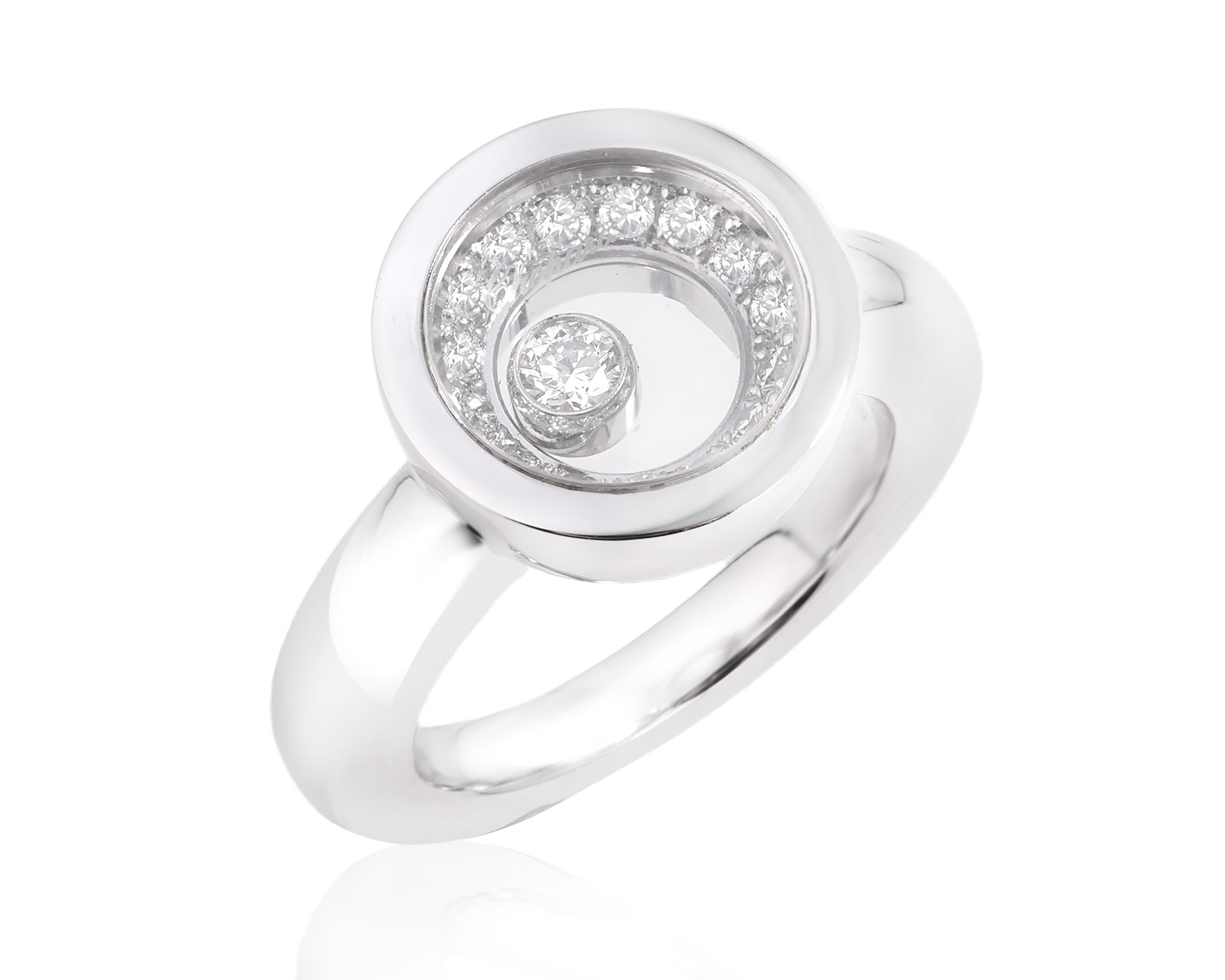 Оригинальное золотое кольцо Chopard Happy Diamonds 120525/8 Оригинальное золотое кольцо Chopard Happy Diamonds 120525/8