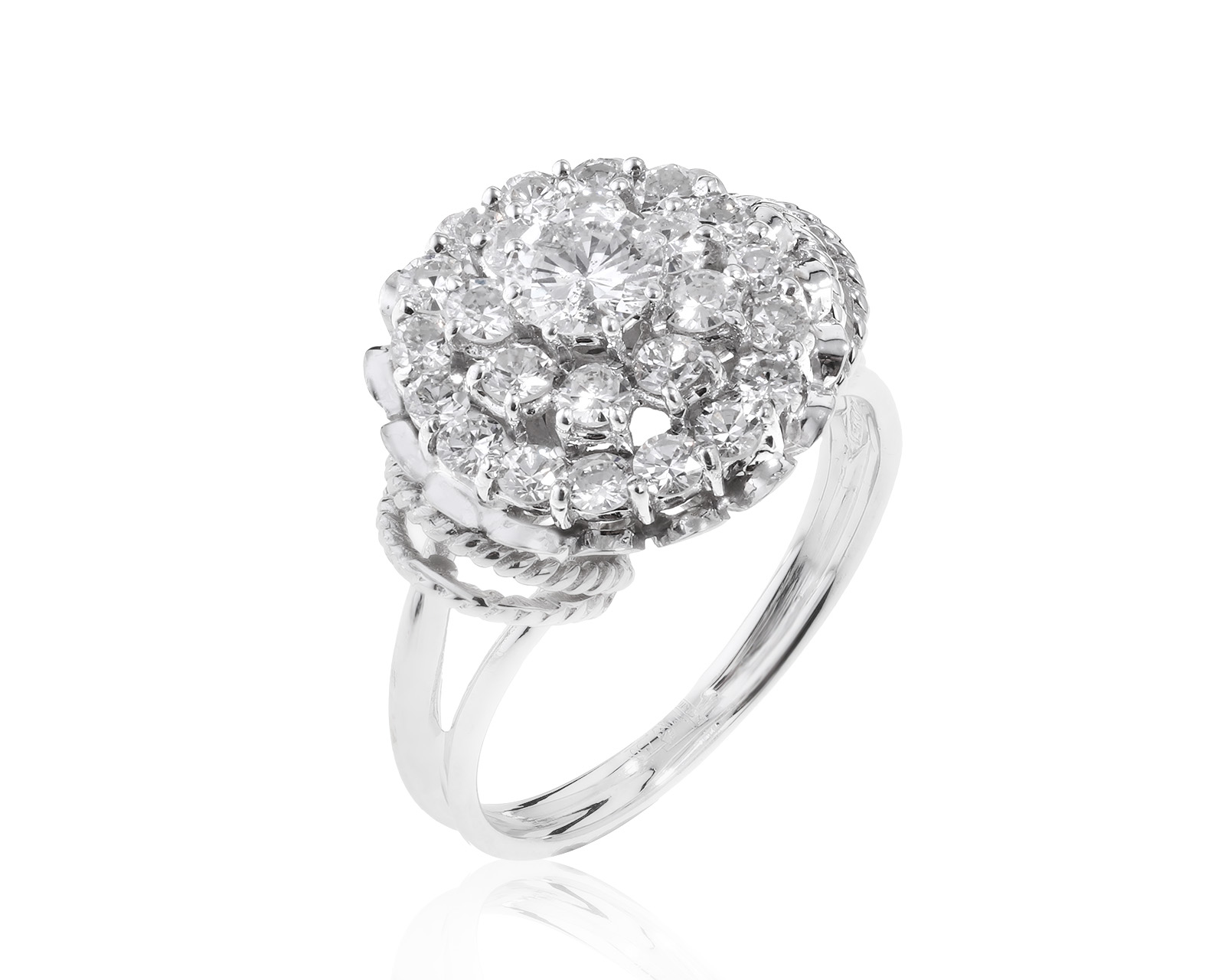 Прекрасное золотое кольцо с бриллиантами 1.68ct 130422/4