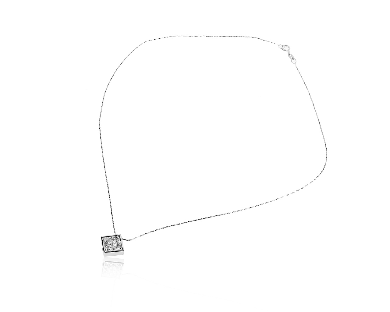 Итальянский золотой кулон с бриллиантами 1.01ct