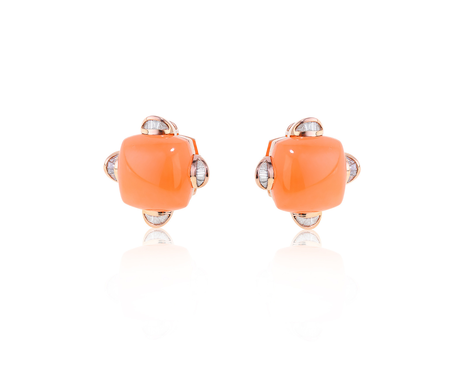 Оригинальные золотые серьги с халцедонами 16.00ct Gianni Lazzaro 150223/5 Оригинальные золотые серьги с халцедонами 16.00ct Gianni Lazzaro 150223/5