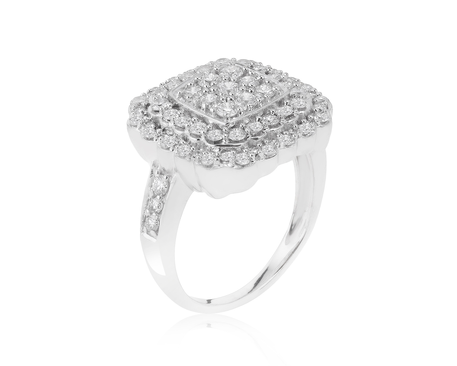 Завораживающее золотое кольцо с бриллиантами 1.10ct 120122/5