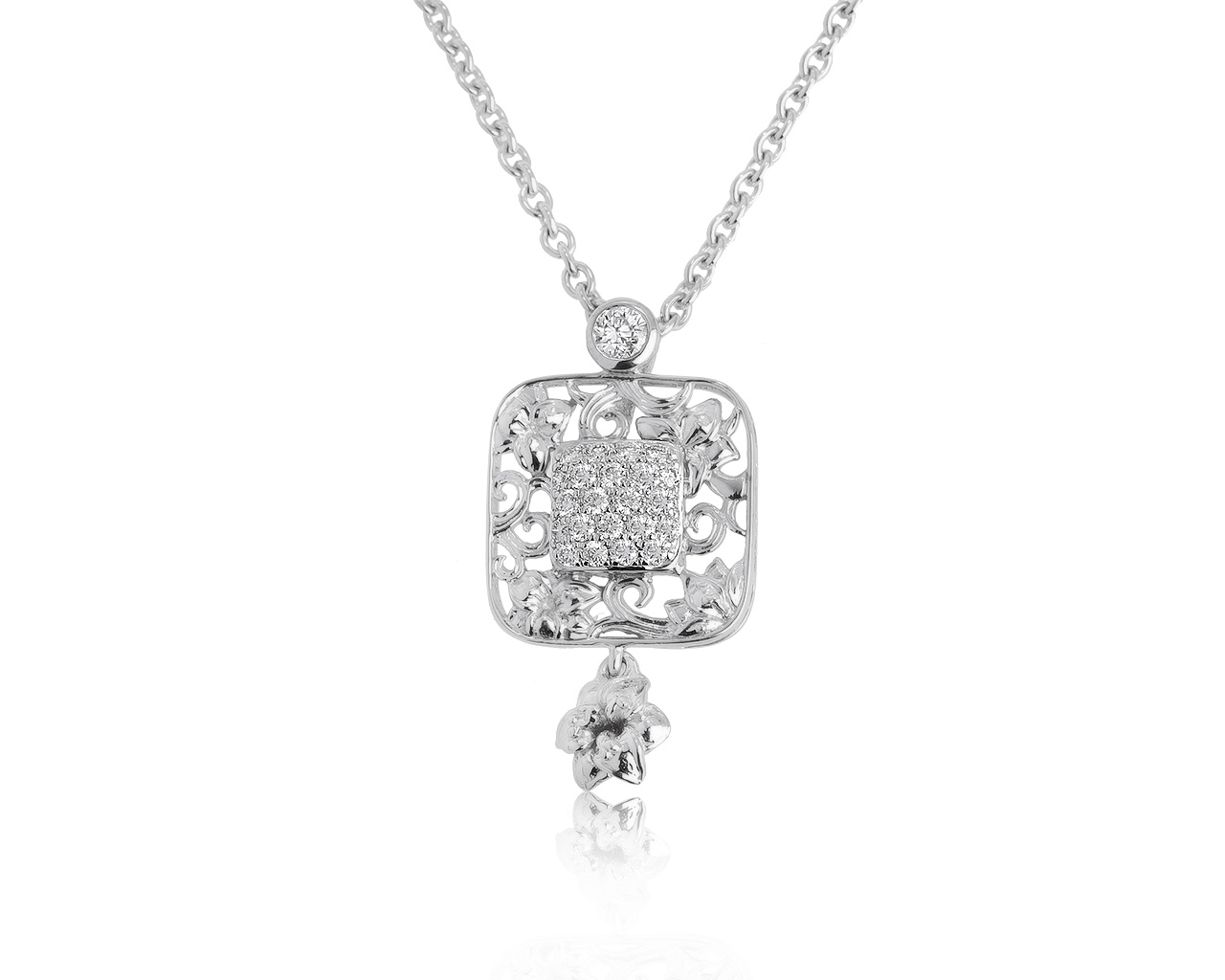 Оригинальный золотой кулон с бриллиантами 0.44ct Carrera y Carrera Jazmin Taj Mahal 280521/47