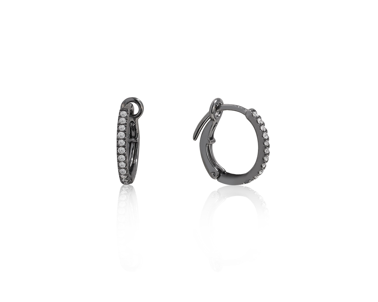 Золотые серьги с бриллиантами 0.88ct