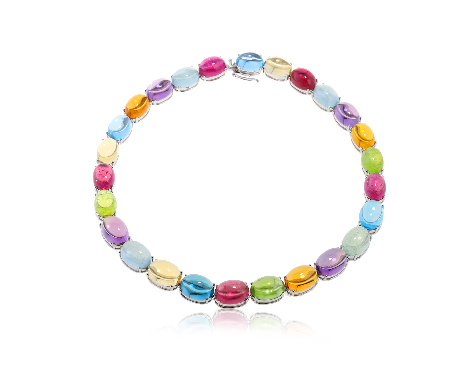 Оригинальное золотое колье Gianni Lazzaro Multi Color Stone 081222/7