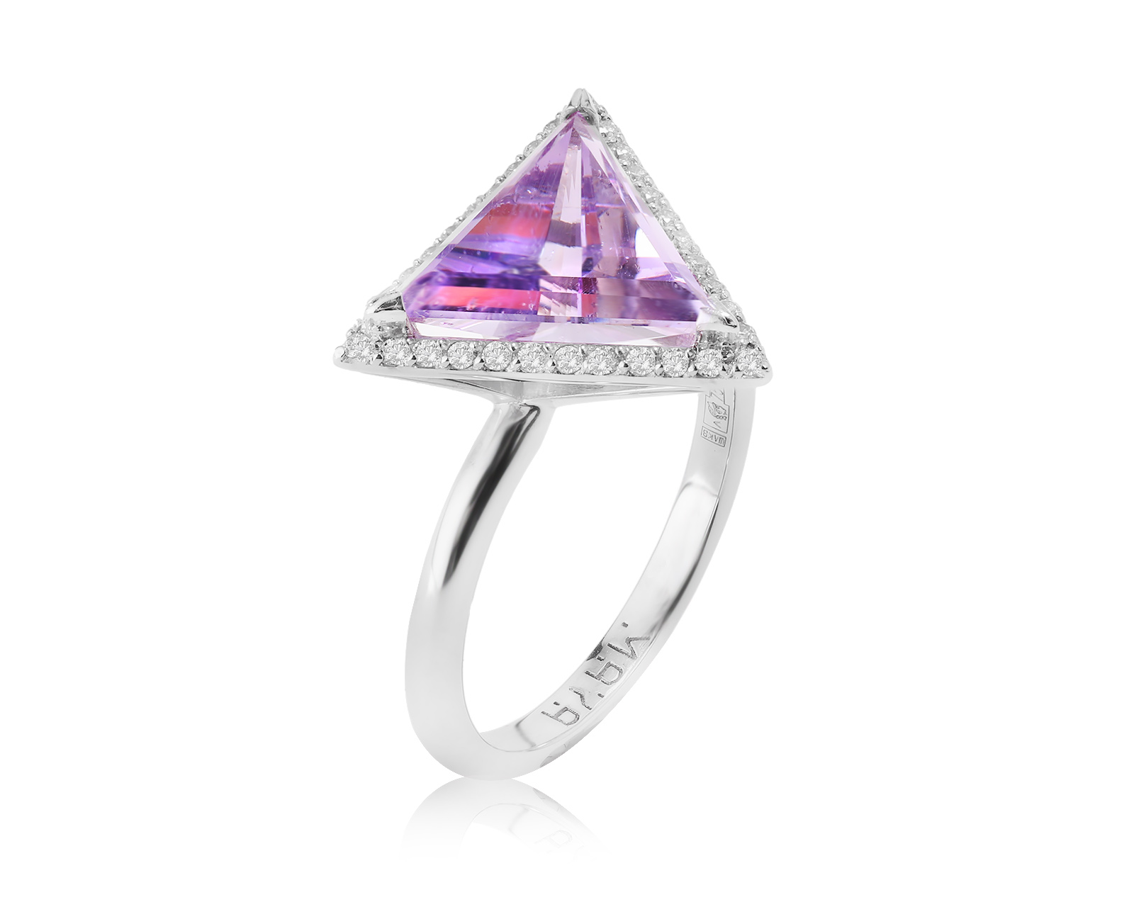 Оригинальное золотое кольцо с аметистом 3.45ct Maya 270923/5