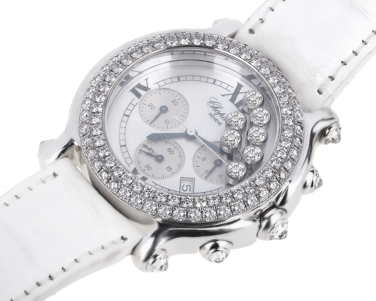 Наручные золотые часы с бриллиантами 4.20ct Chopard 040519/6 Наручные золотые часы с бриллиантами 4.20ct Chopard 040519/6