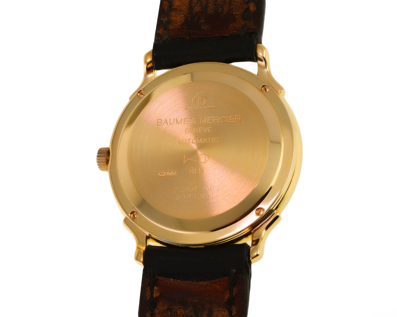 Оригинальные золотые часы Baume & Mercier