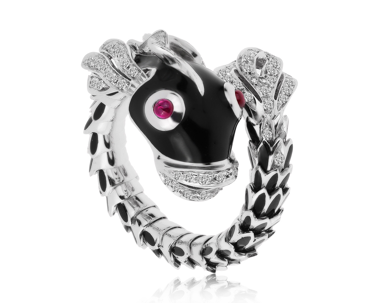 Оригинальное золотое кольцо с бриллиантами 0.57ct Roberto Coin Animalier 220820/3