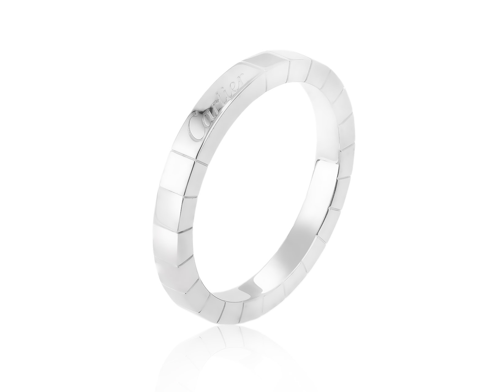 Оригинальное золотое кольцо Cartier Lanieres 101123/8