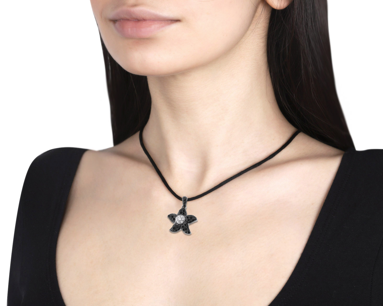 Оригинальный золотой кулон Chopard Starfish