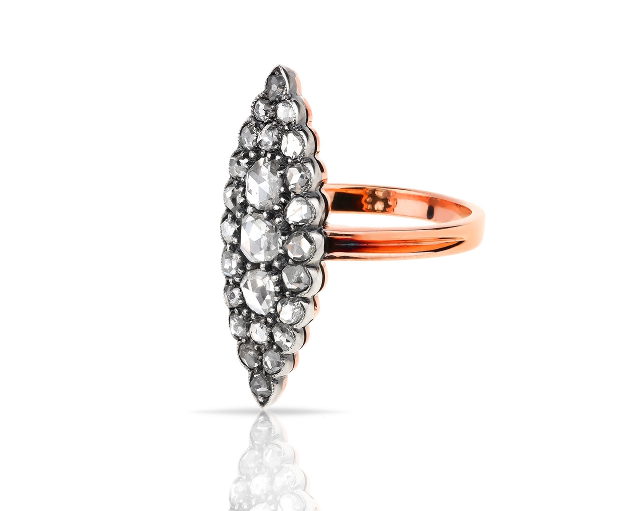 Великолепное золотое кольцо с бриллиантами 0.95ct