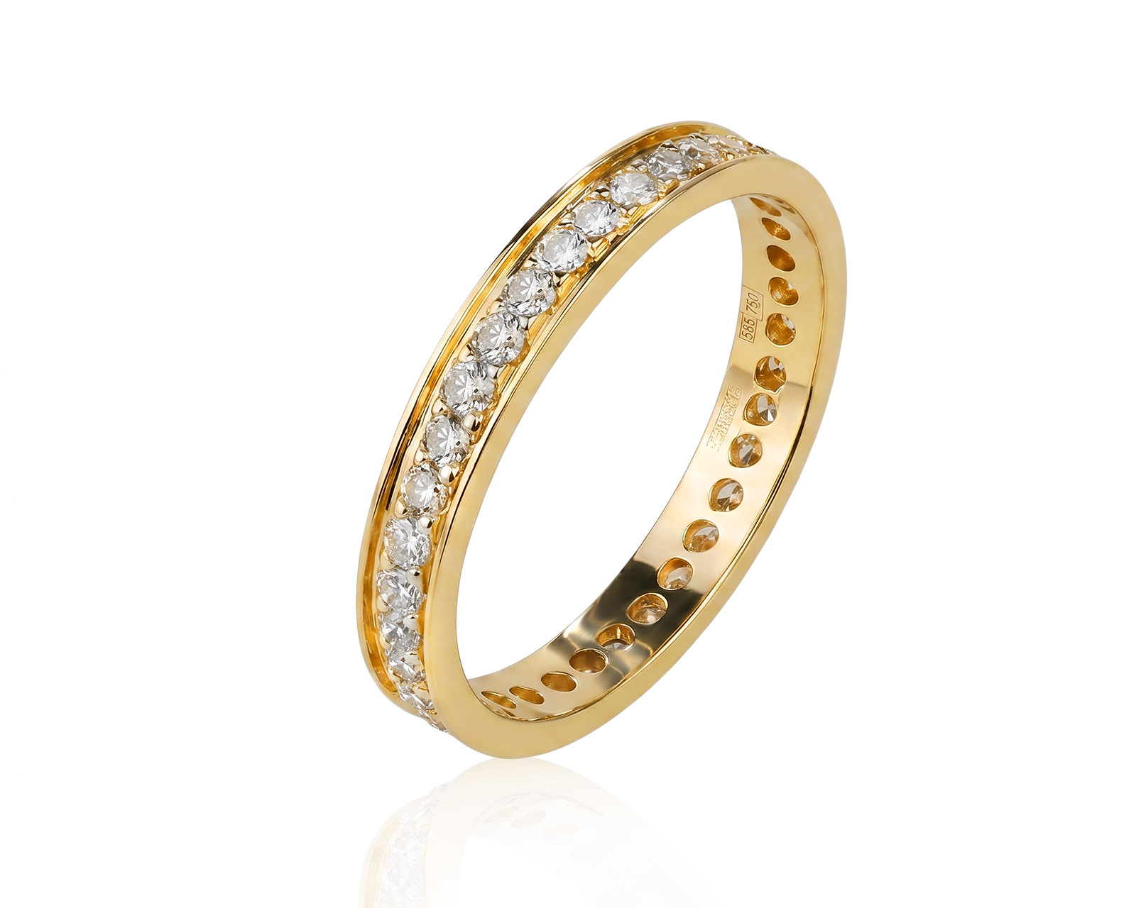 Золотое кольцо с бриллиантами 0.48ct 240426/1