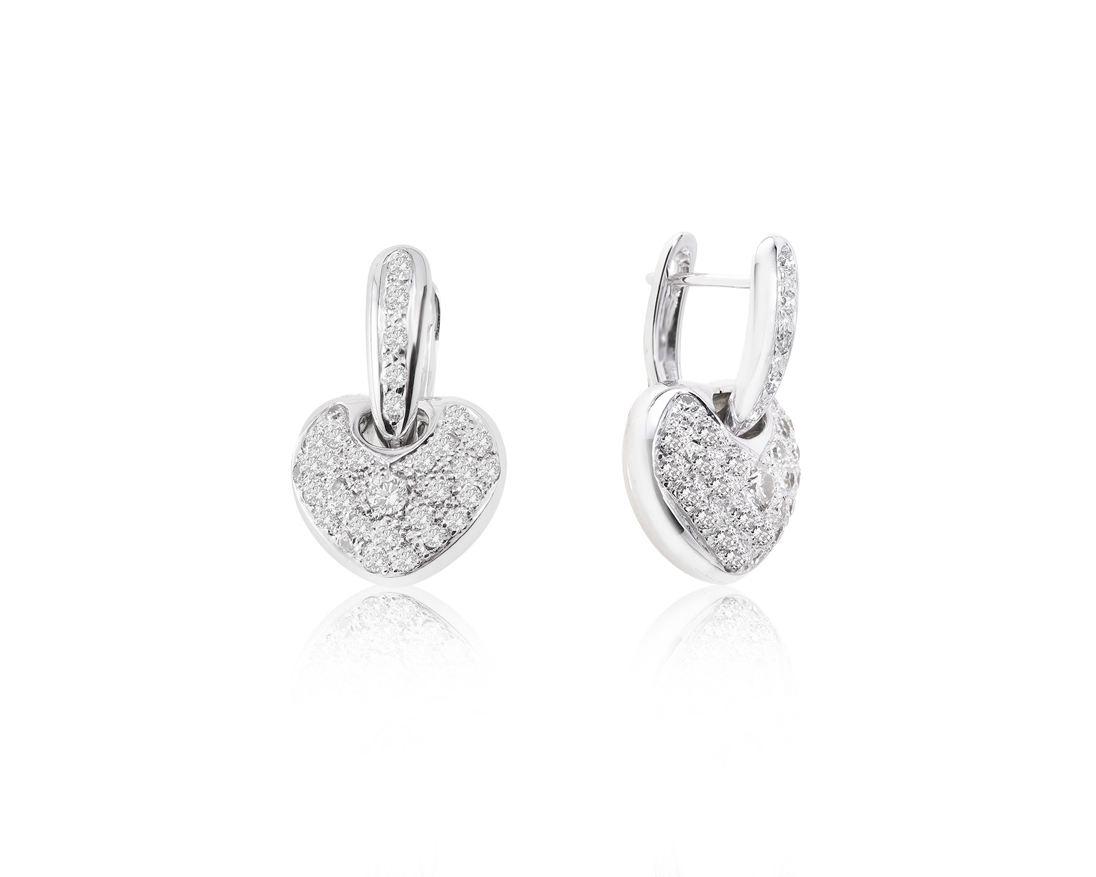 Золотые серьги с бриллиантами 1.80ct 170523/1