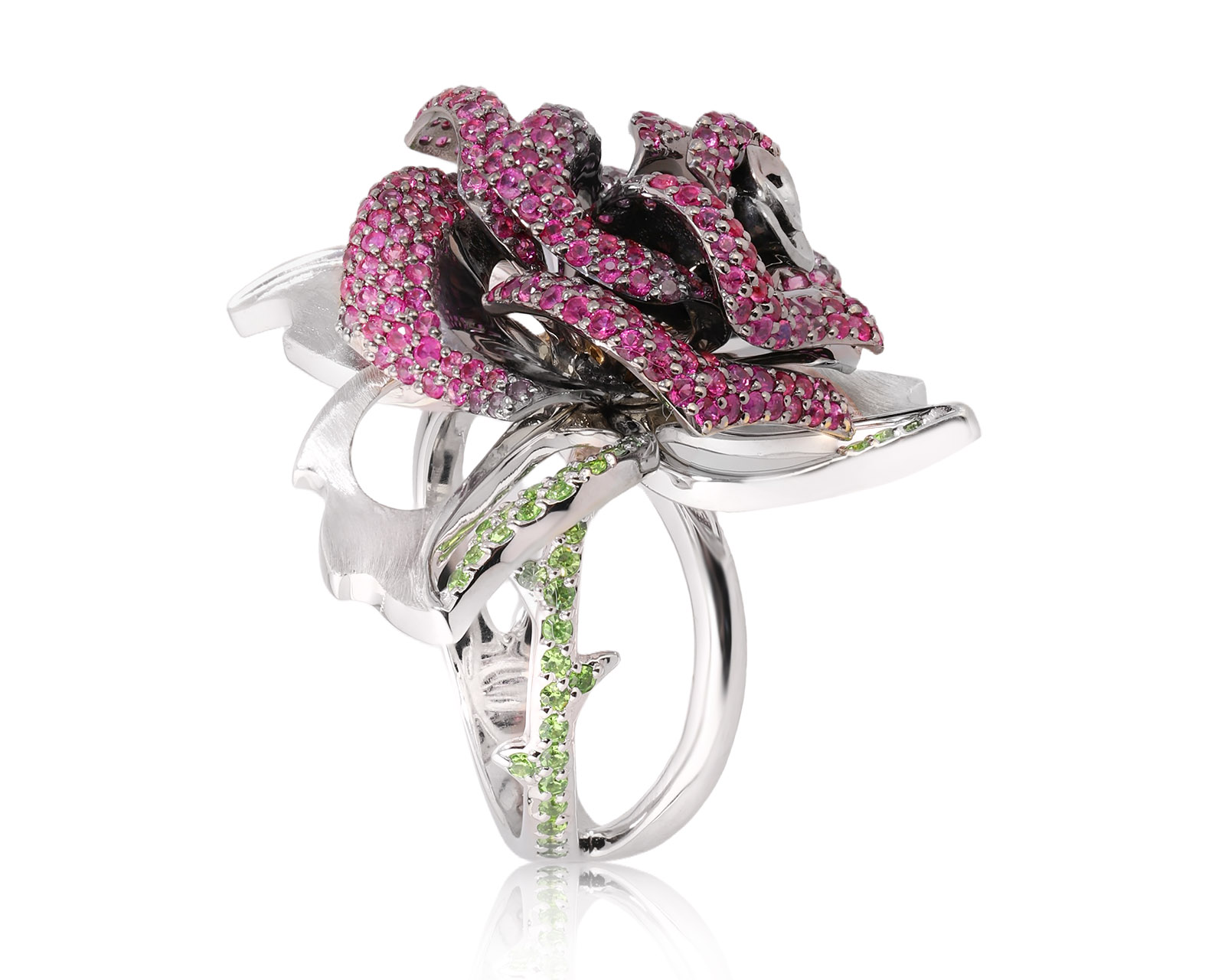 Оригинальное золотое кольцо с рубинами 2.12ct Master Exclusive