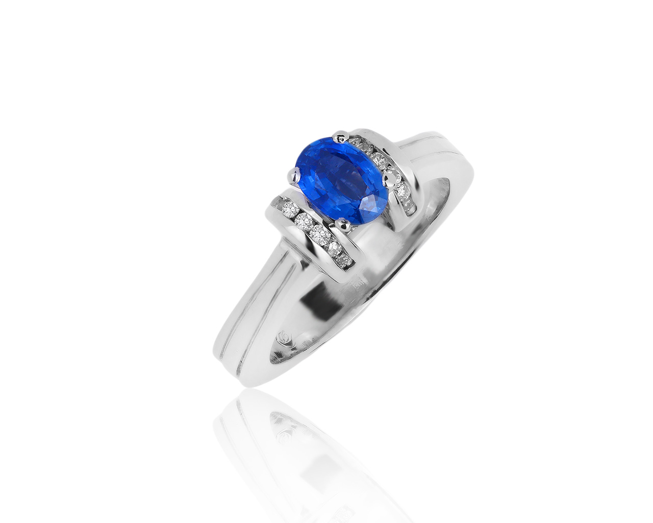 Прекрасное золотое кольцо с сапфиром 0.94ct 230119/2