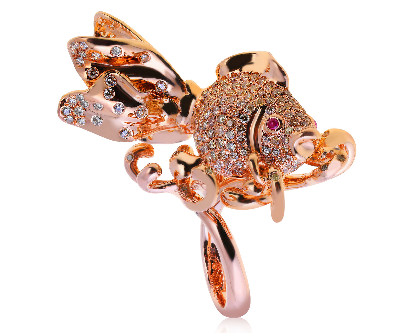 Шикарное золотое кольцо с бриллиантами 4.05ct 250621/2