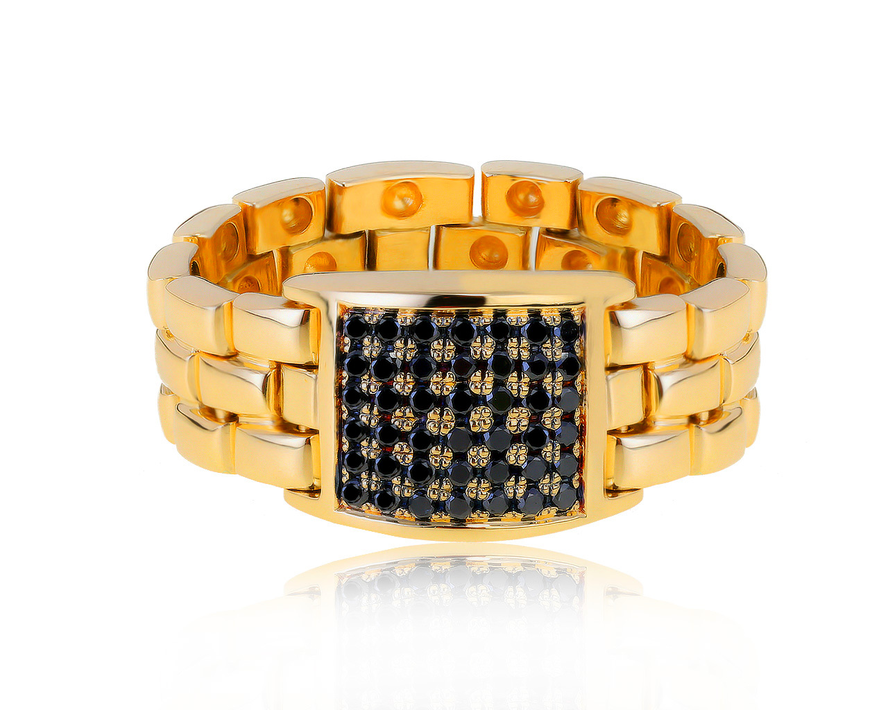 Престижное золотое кольцо с бриллиантами 0.50ct