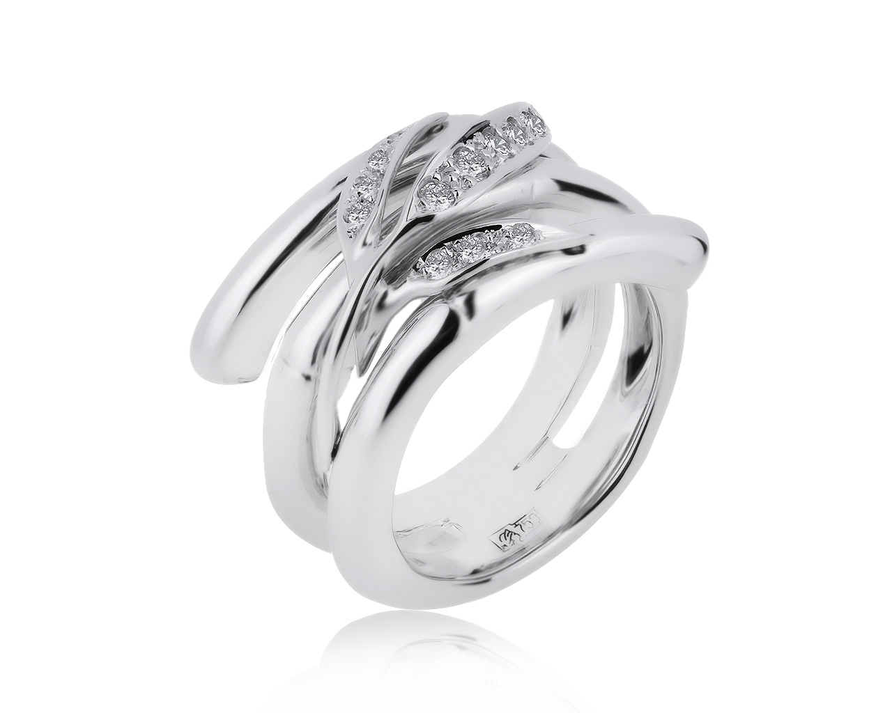 Оригинальное золотое кольцо с бриллиантами 0.24ct Carrera y Carrera 006300/00