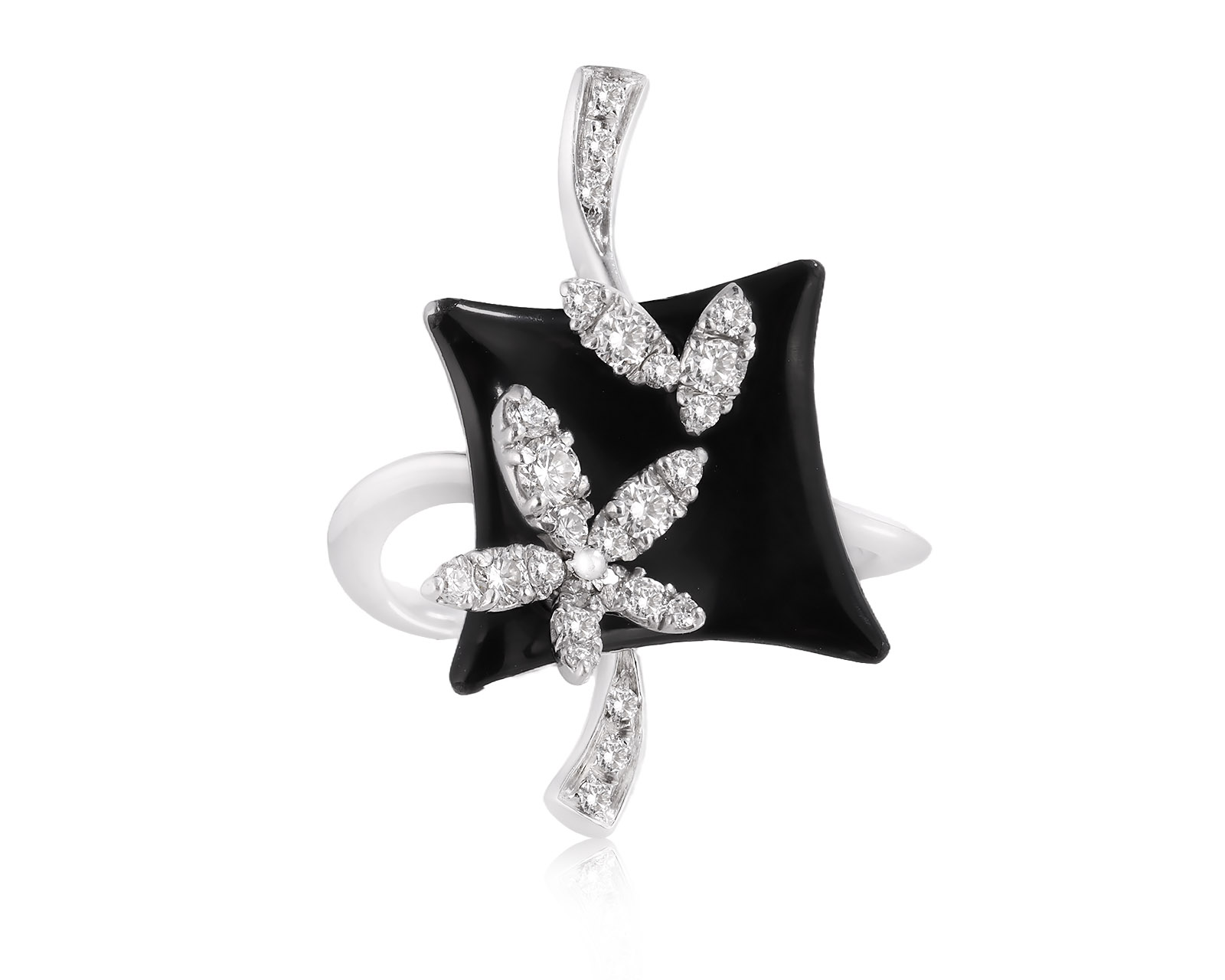 Оригинальное золотое кольцо с бриллиантами 0.30ct Stefan Hafner