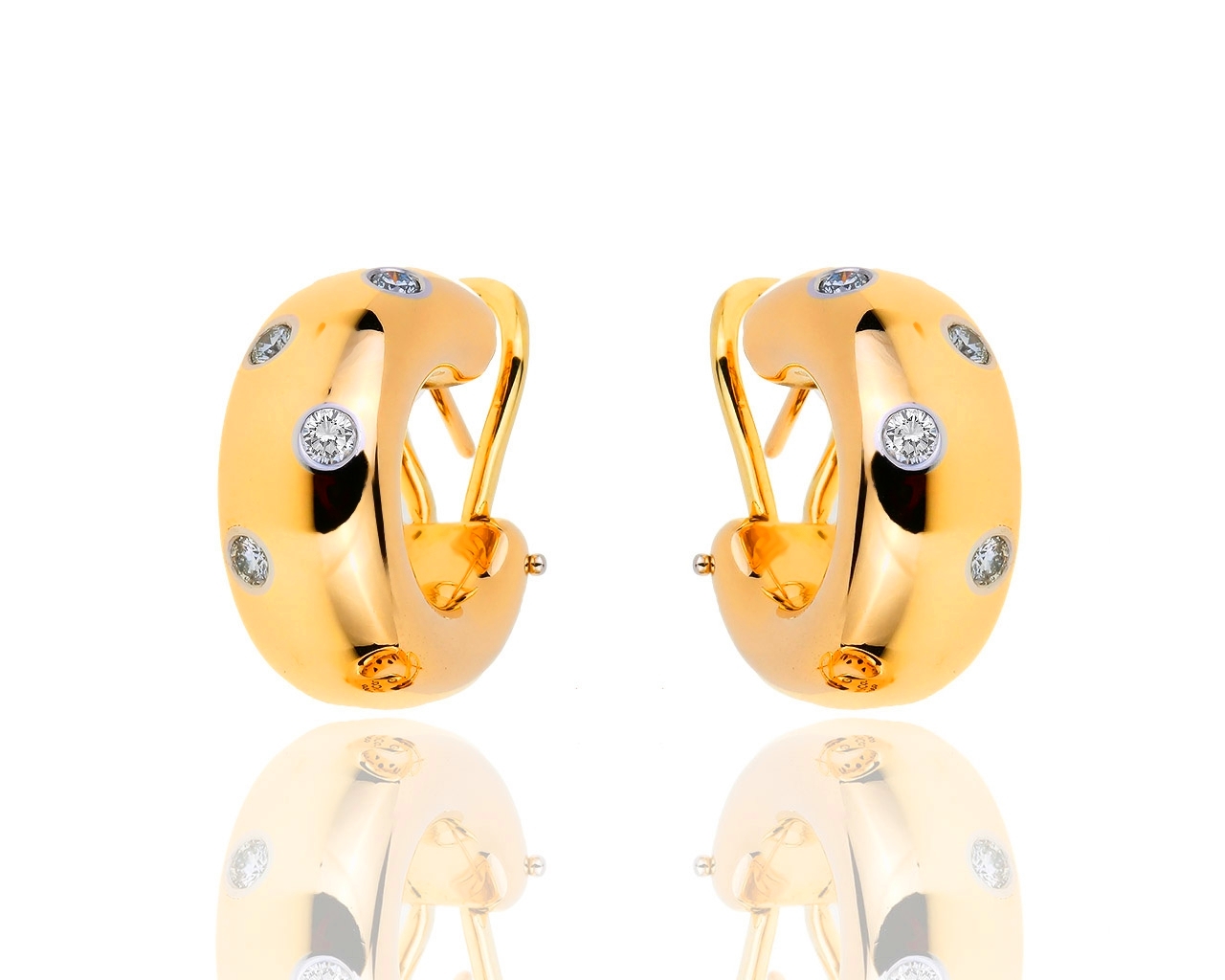 Оригинальные золотые серьги с бриллиантами 0.35ct Tiffany&Co Etoile 271218/3