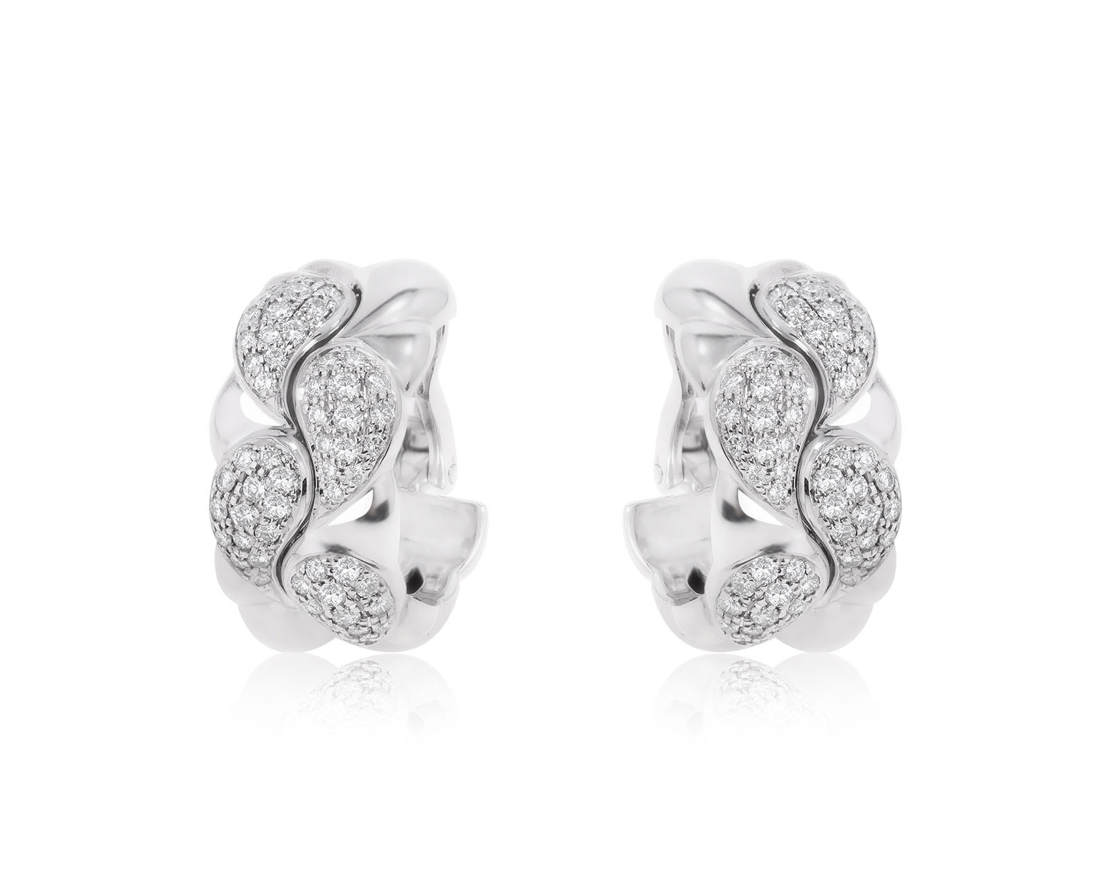 Оригинальные золотые серьги Chopard Casmir