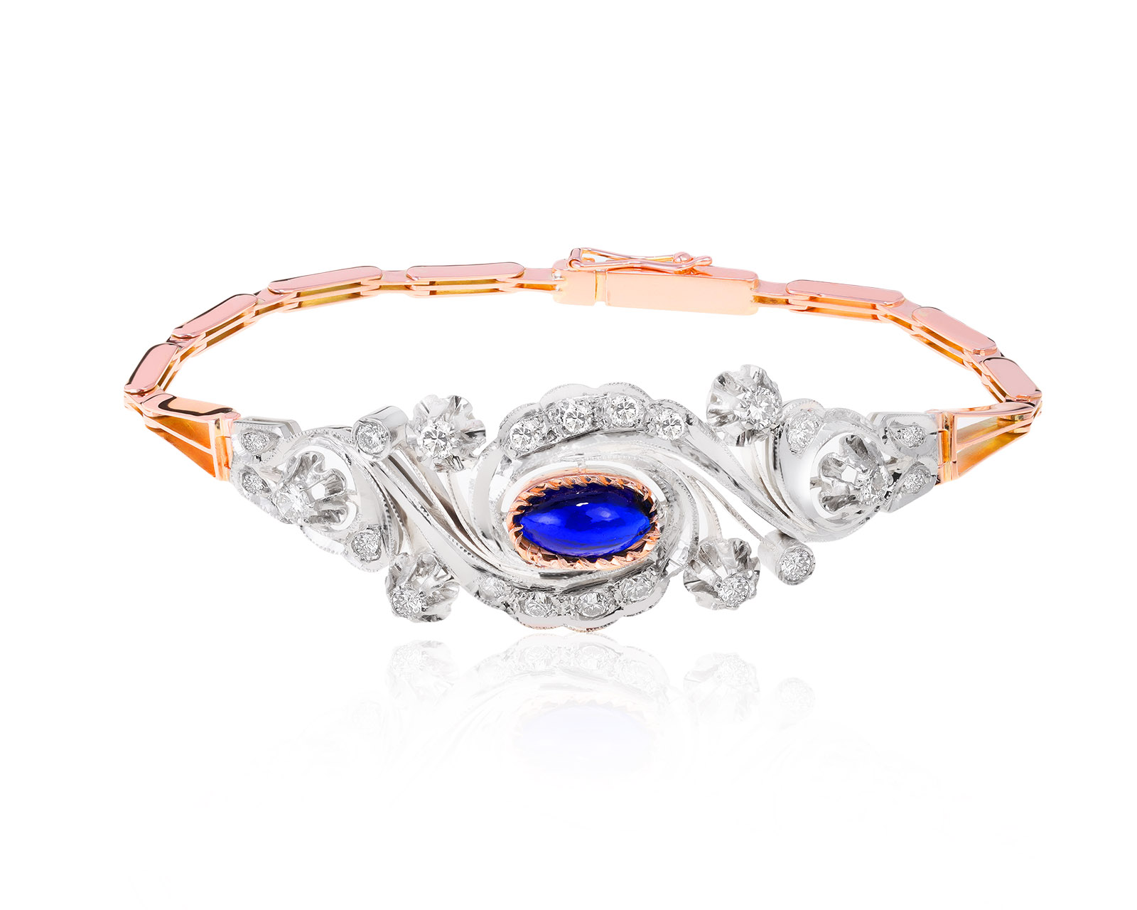 Винтажный золотой браслет с бриллиантами 2.00ct СССР 221121/10