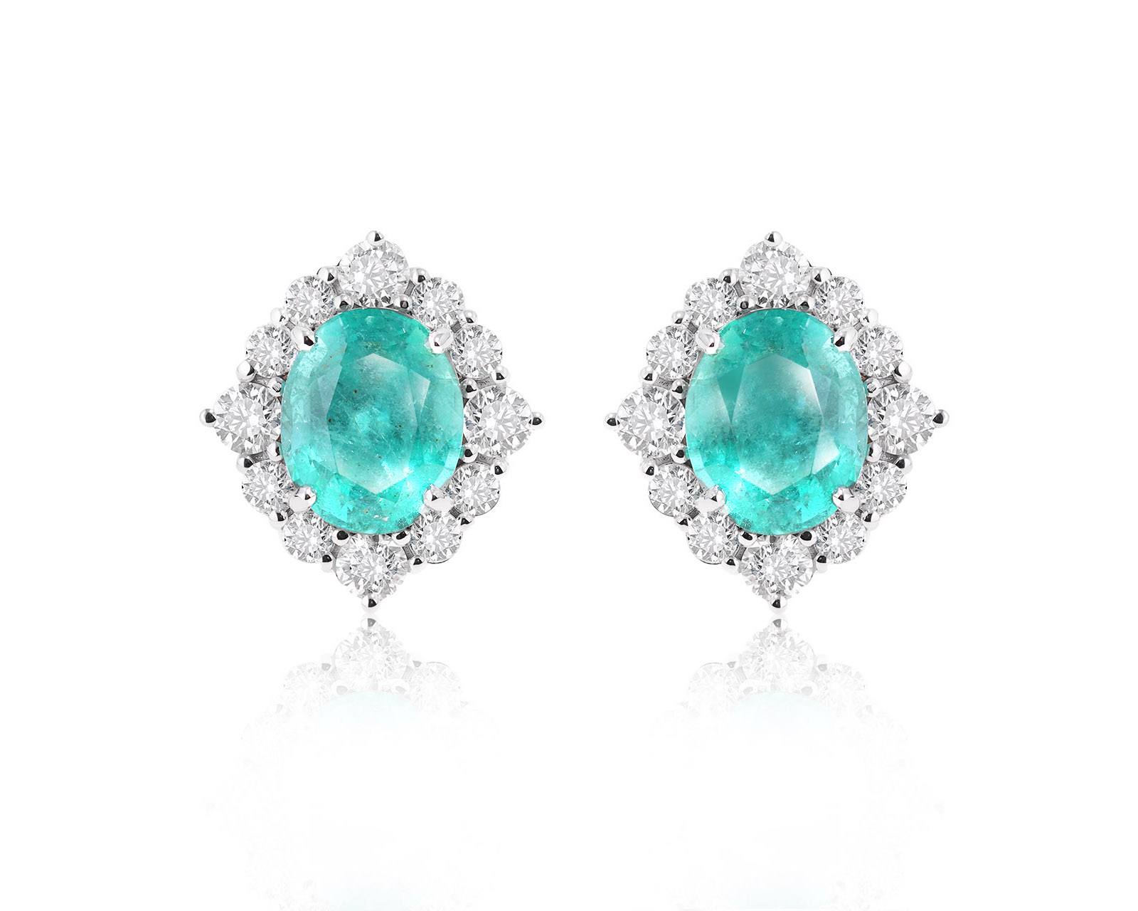 Золотые серьги с изумрудами Замбия 5.72ct Evgeny Matveev 150125/Б50 Золотые серьги с изумрудами Замбия 5.72ct Evgeny Matveev 150125/Б50