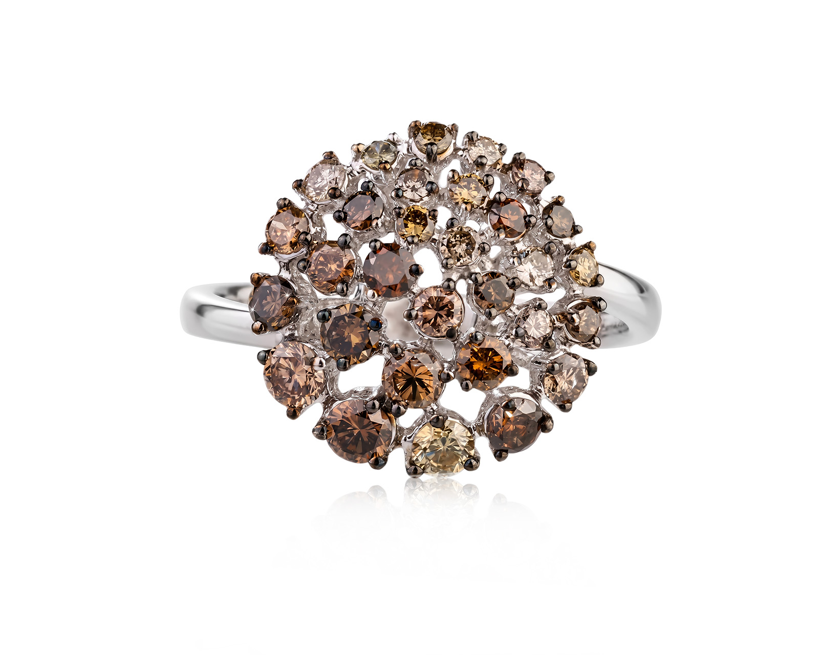 Золотое кольцо с бриллиантами 1.13ct