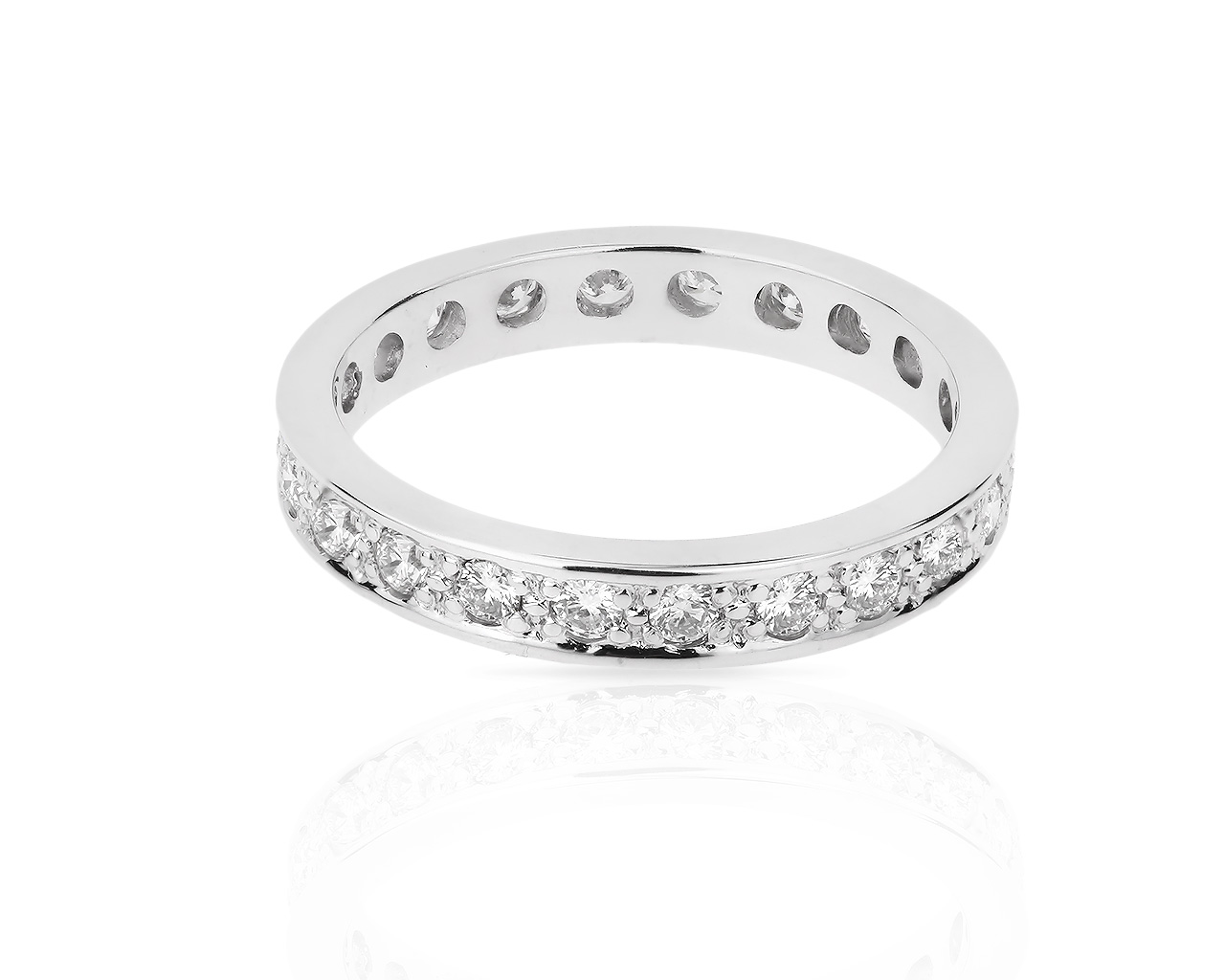 Золотое кольцо-дорожка с бриллиантами 0.63ct 160418/9