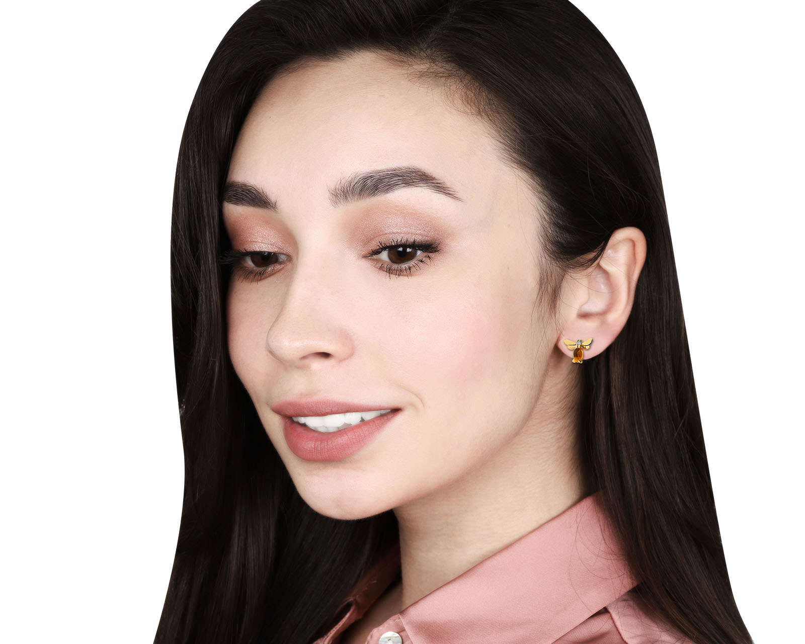 Оригинальные золотые серьги с цитринами 1.09ct Chaumet Attrape-Moi