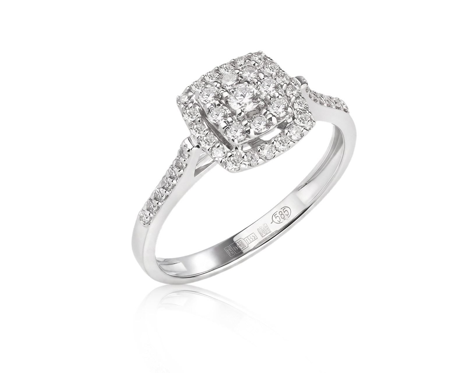 Золотое кольцо с бриллиантами 0.45ct 240226/5