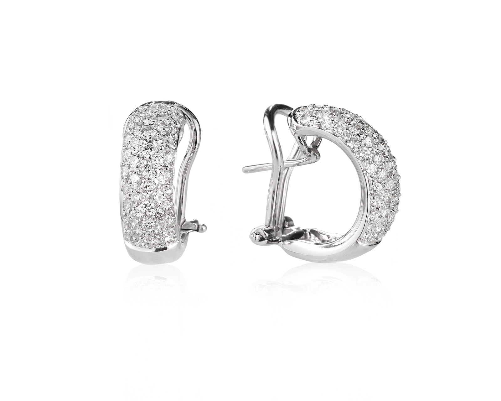 Оригинальные золотые серьги с бриллиантами 1.32ct Benfaremo Marco
