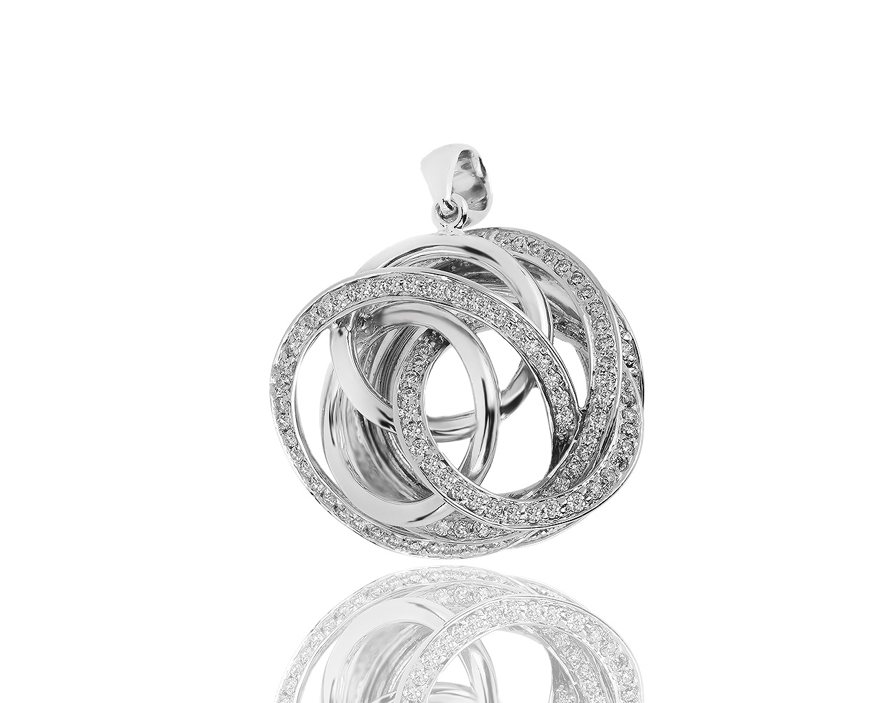 Потрясающий золотой кулон с бриллиантами 1.75ct 230519/7
